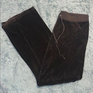 Juicy Couture dark brown cotton blended pants